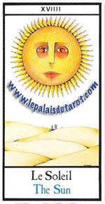 Carte du Soleil du Tarot Madonni