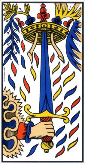 As d’Épée, tarot de Marseille