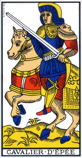 Cavalier d’Épée, tarot de Marseille