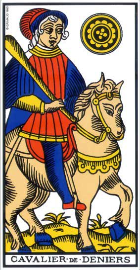 Cavalier de Denier, tarot de Marseille