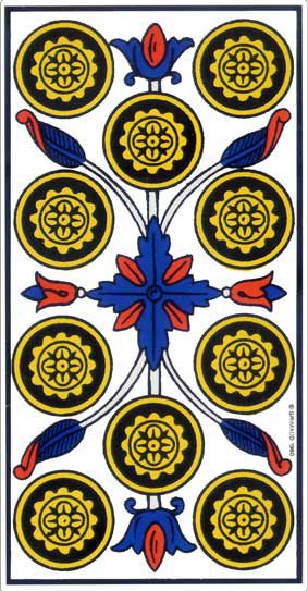 Dix de Denier, tarot de Marseille