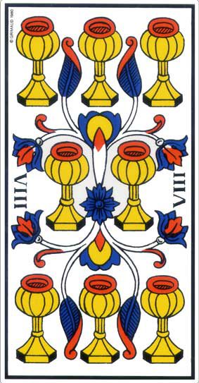 Huit de Coupe, tarot de Marseille