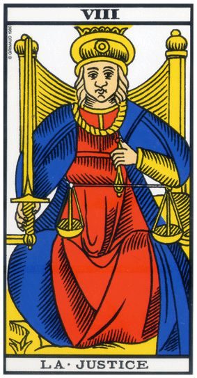La Justice, tarot de Marseille