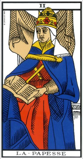 La Papesse, tarot de Marseille