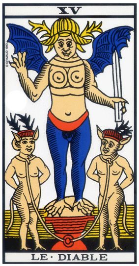 Le Diable, tarot de Marseille