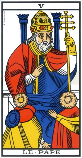 Le Pape, tarot de Marseille