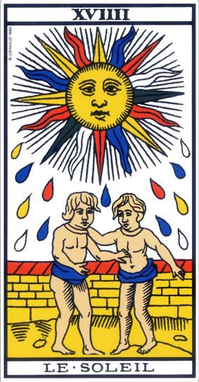 Le Soleil, tarot de Marseille
