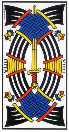 Neuf d’Épée, tarot de Marseille