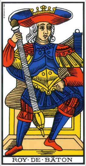 Roi de Bâton, tarot de Marseille