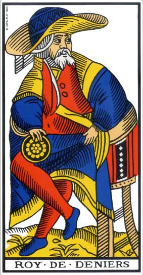 Roi de Denier, tarot de Marseille